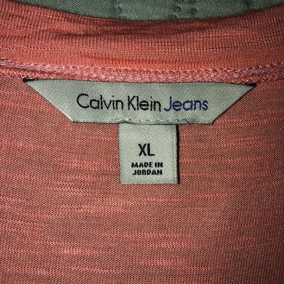 Calvin Klein Coral/Melon Chain Detail Top SzXL ECU - Picture 4 of 8